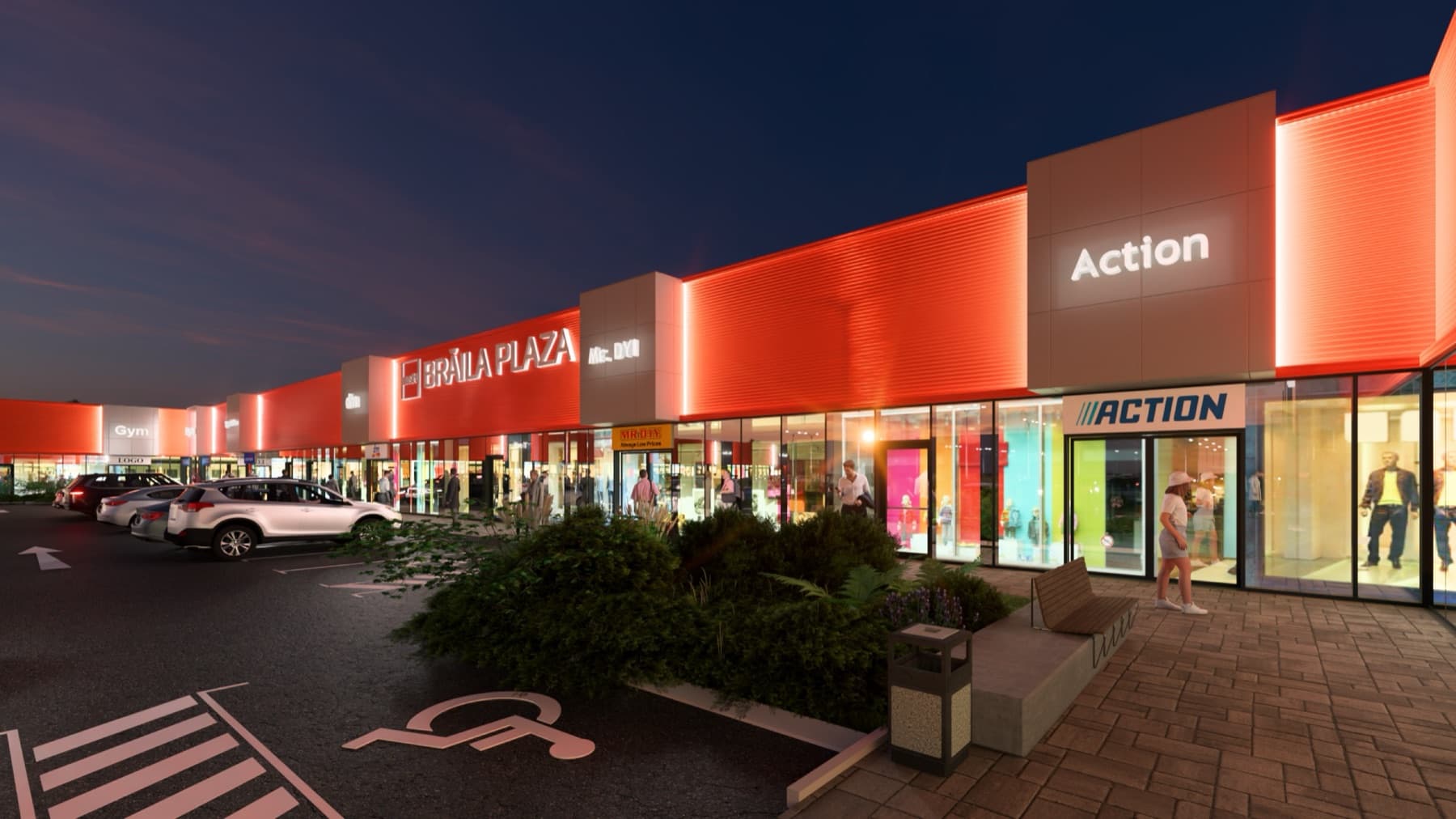 Brăila Plaza — supermarket-anchored retail park, Romania